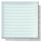 Rejilla 17x17 cm. Con mosquitera / Lacado Blanco. Granel