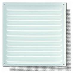 Rejilla 17x17 cm. Con mosquitera / Lacado Blanco. Granel