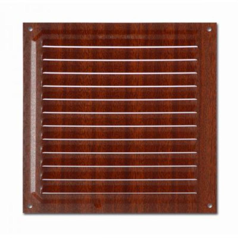 Rejilla 20x20 cm. Madera Oscura