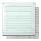 Rejilla 20x20 cm. Con mosquitera / Lacado blanco. Blister 1 ud.