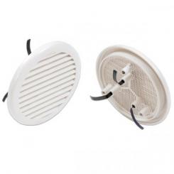 Rejilla Universal circular +mosquitera.Ø100-130mm / Blanco. Blister