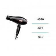 Secador de pelo 1250W con difusor – Negro