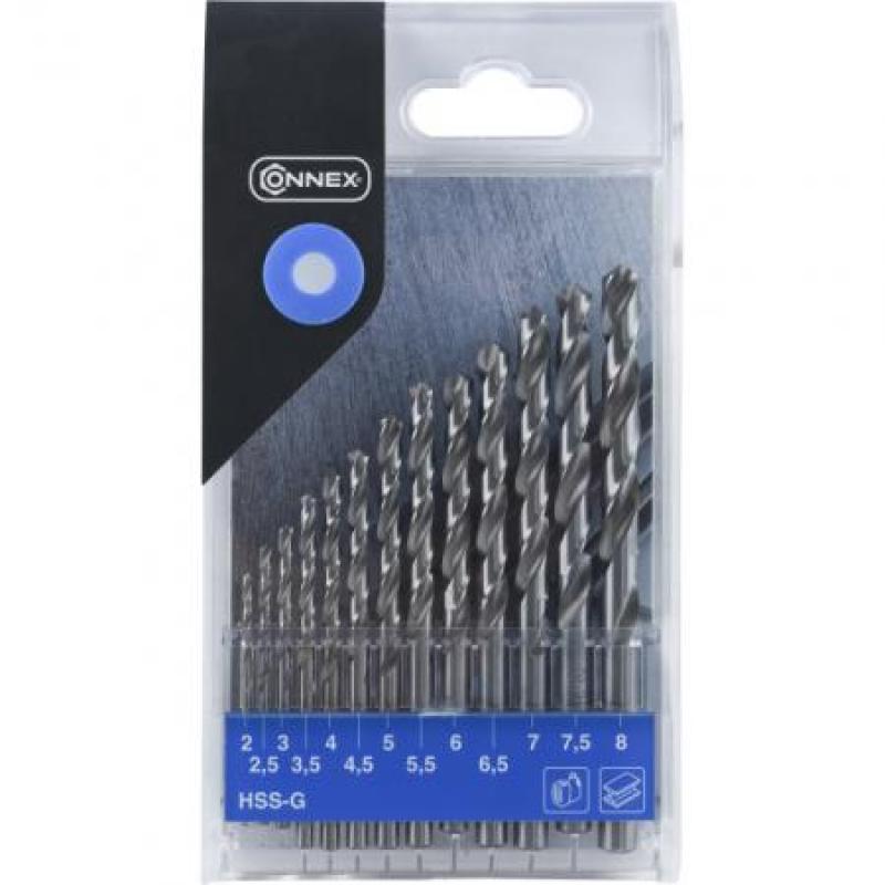 SET BROCAS ESPIRAL HSS 2-8MM 13PZA.