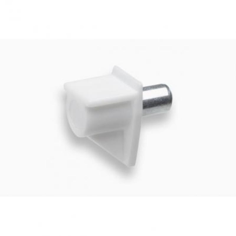 SOPORTE ESTANTE 5MM CON PASADOR BLANCO
