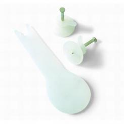 Soporte multiuso con 1 Clavo / Transparente.Blist 15 u+aplic