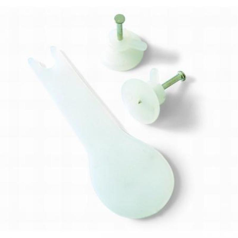 Soporte multiuso con 1 Clavo / Transparente.Blist 15 u+aplic