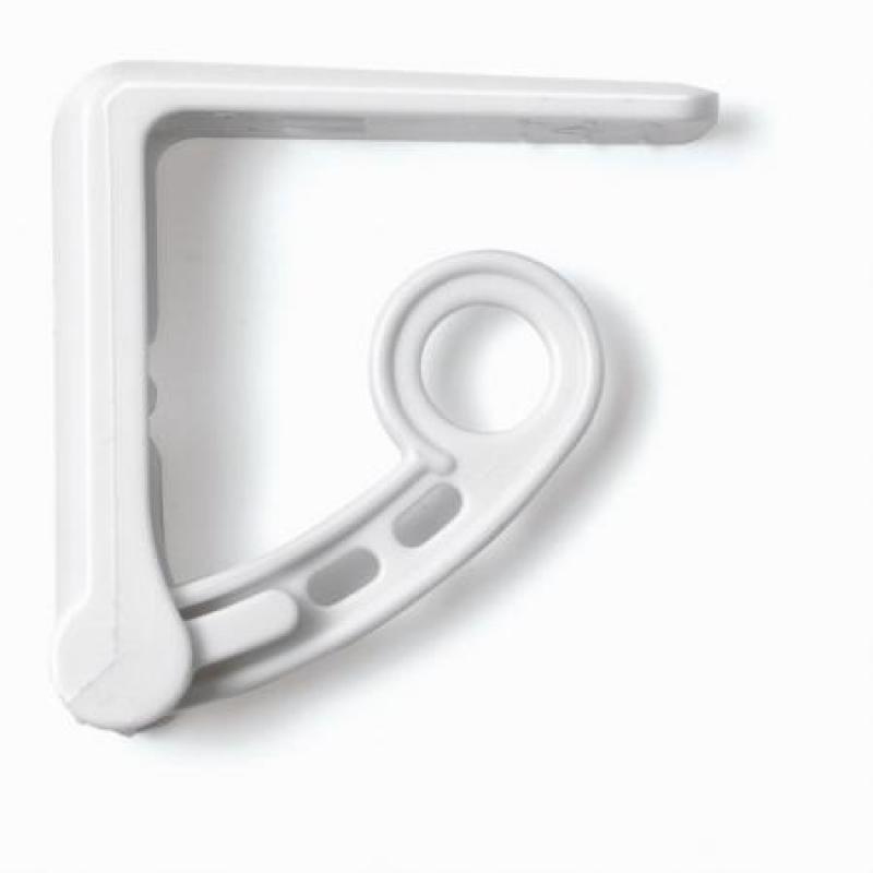 Sujetamanteles con muelle / Blanco. Blister 2 uds.