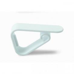 Sujetamanteles . Plastico / Blanco. Bolsa 50 uds.