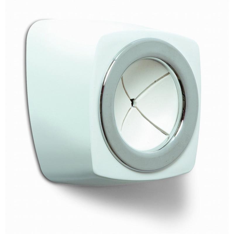 Sujetatrapos adhesivo. Plástico. Blanco