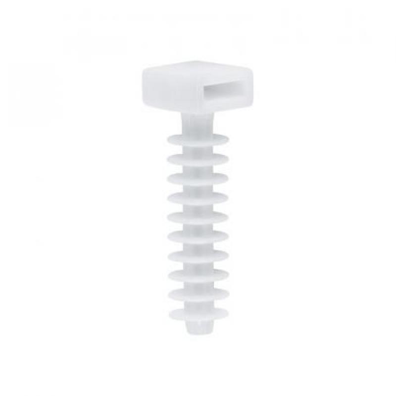 Taco presión blanco brida 8 mm. 50 Uds.