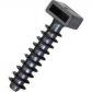 Taco presión negro brida 8 mm. 50 Uds.