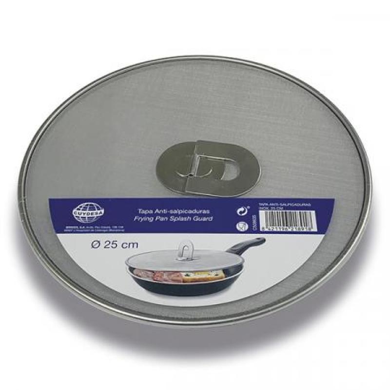 Tapa antisalpicaduras. Inox / Ø 25 cm.