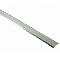 Tapajuntas Moqueta 29 mm. Inox. Adhesivo / 100 cm. Blister 1 tira