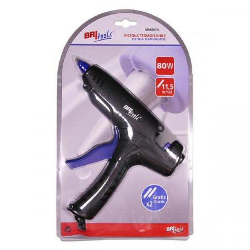 Termoencoladora Profesional 80 W / Negro-Azul. Blister 1 ud.