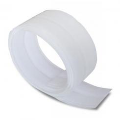 Tira adhesiva de cierre por contacto. 20mm x 25m / Blanco. Caja-display 1 rollo