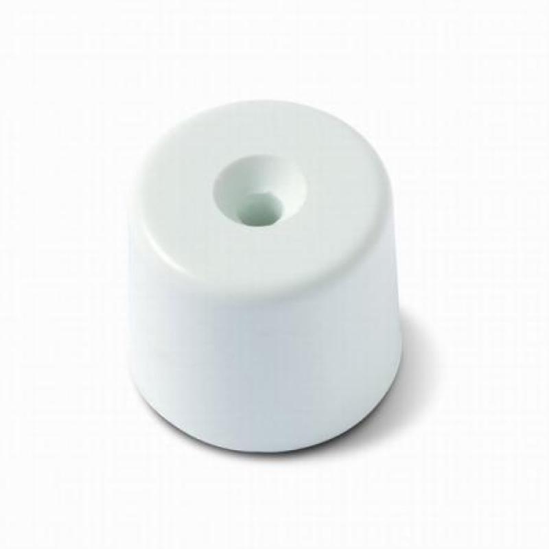 Tope Alto. Con tornillo / Blanco. Blister 2 uds.