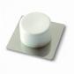 Tope puerta. Adhesivo / Blanco. Blister 2 uds.