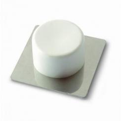 Tope puerta. Adhesivo / Blanco. Blister 2 uds.