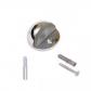 Tope puerta con Pivote y tornillo / Cromado. Blister 1 ud.