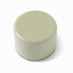 Tope puerta. Con tornillo invisible / Beige. Blister 2 uds.