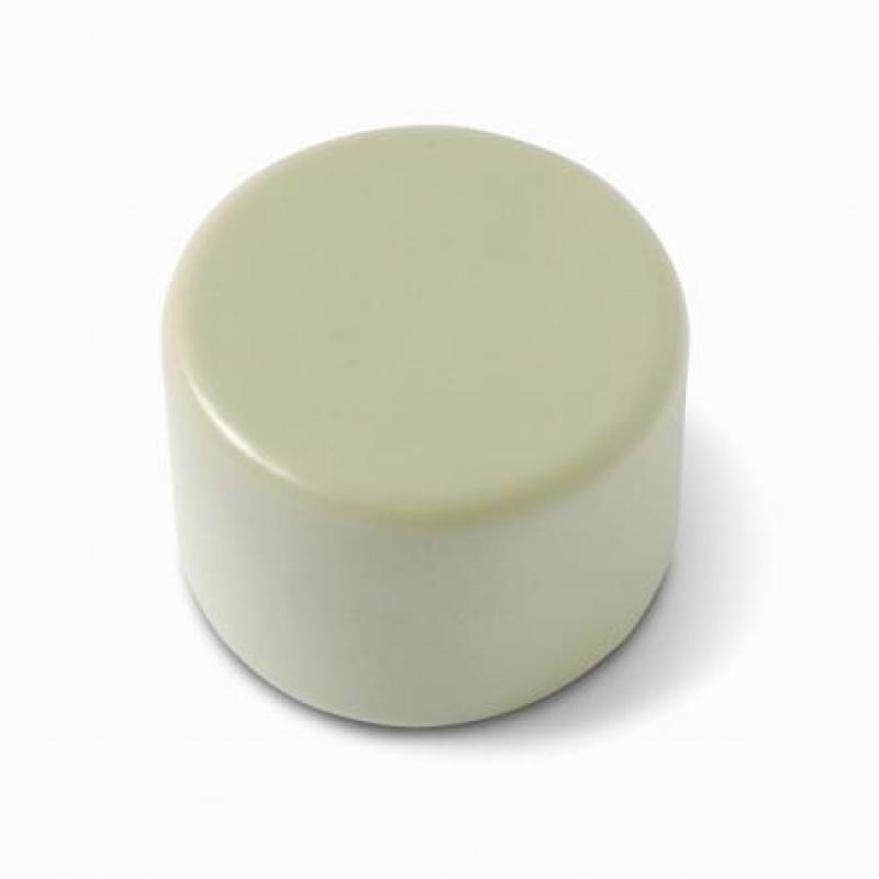 Tope puerta. Con tornillo invisible / Beige. Blister 2 uds.