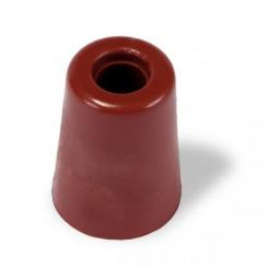 Tope puerta Grande. 37x50mm. Con tornillo / Marron. Blister 1 ud.