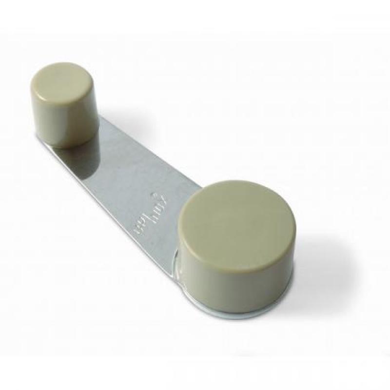Tope Retenedor Giratorio. Adhes. y tornillo / Beige. Blister 1 ud.