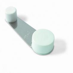 Tope Retenedor Giratorio. Adhes. y tornillo / Blanco. Blister 1 ud.