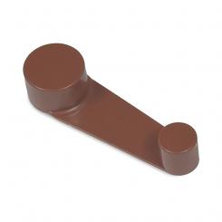 Tope Retenedor Giratorio. Plástico. Marrón