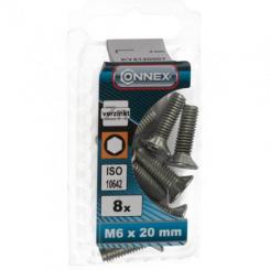 TORNILLO CAB. AVE. M6X20MM / DIN 7991 blister (8uds)