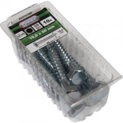 TORNILLO CAB. HEXA. GAL. 10,0X60MM blister (10uds)