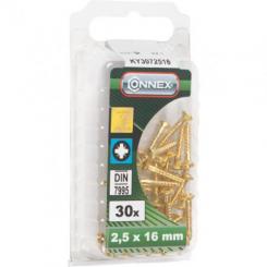 TORNILLO CAB. OVA. LAT. PZ 2,5X16MM DIN 7995 blister (30uds)