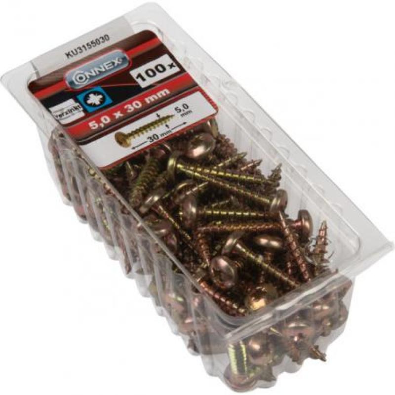 TORNILLO CAB. RED. PZ 5,0X30MM blister (100uds)