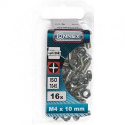 TORNILLO CAB. RED. PH M4X10MM / DIN 7985 blister (16uds)