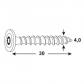 TORNILLO TRASERA MUEBLES PZ 4,0X30MM blister  (20uds)