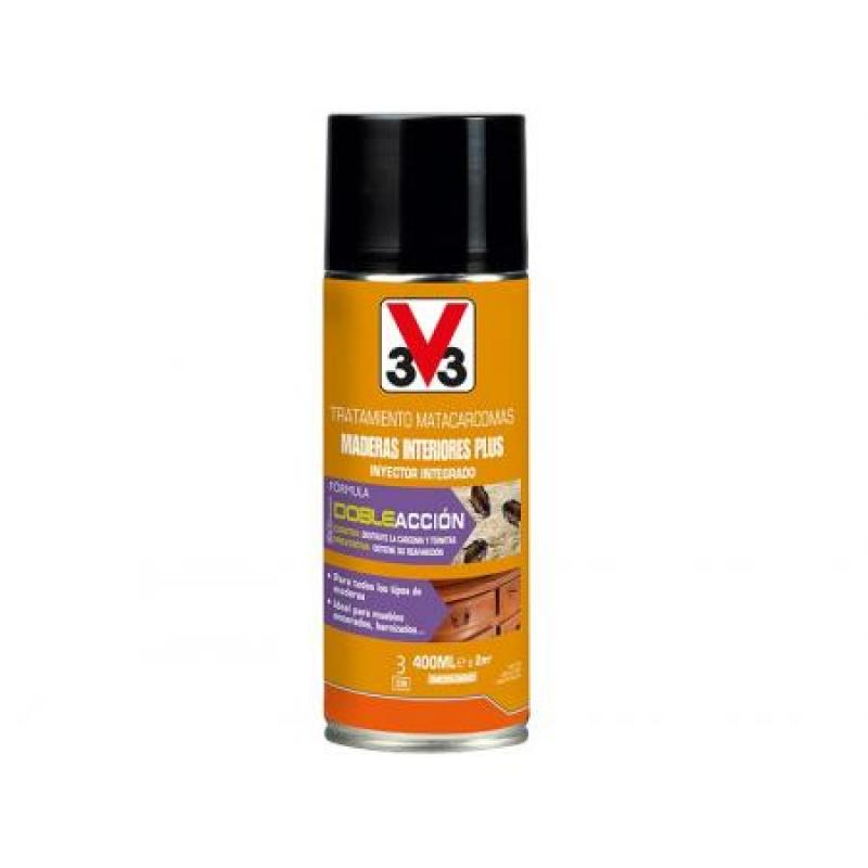 TRATAMIENTO SPRAY MATACARCOMAS MADERAS INTERIOR PLUS 400ml