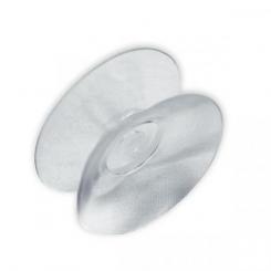 Ventosa doble cara 30 mm / Transparente. Blister 2 uds.